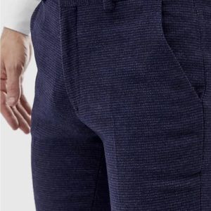 ASOS DESIGN wedding super skinny suit pants in blue micro check